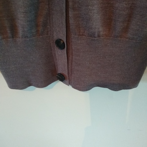 Women's LOFT brown/gray cardigan. Size M - Picture 3 of 6